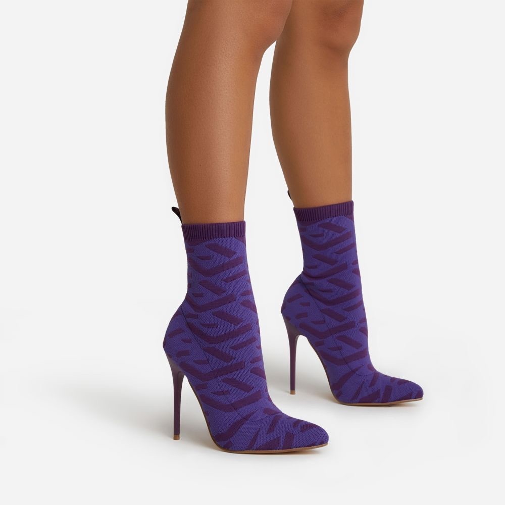 EGO- RICOCHET PURPLE PRINT KNIT